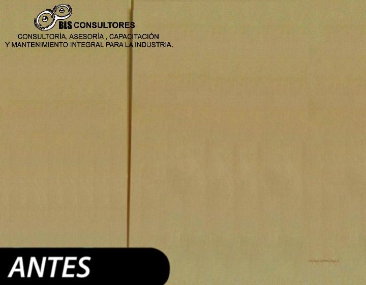 Sala de taller sin señalización de procesos ni identificación de zonas