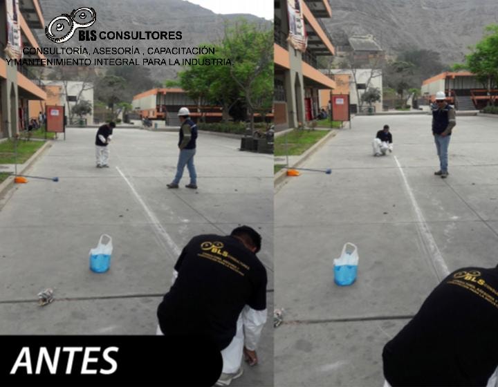 Demarcación de pisos y líneas de tránsito peatonal