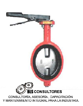 Válvula de mariposa tipo wafer de hierro dúctil de 150 PSI de Buna / PTFE
