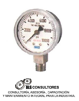 Manómetro de presión con glicerina de caja fenólica de 0 a 100 PSI hasta 10000 PSI